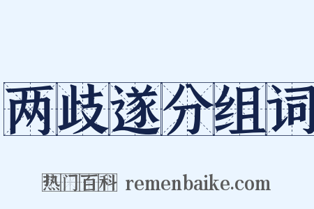 两歧遂分组词是什么意思的图片